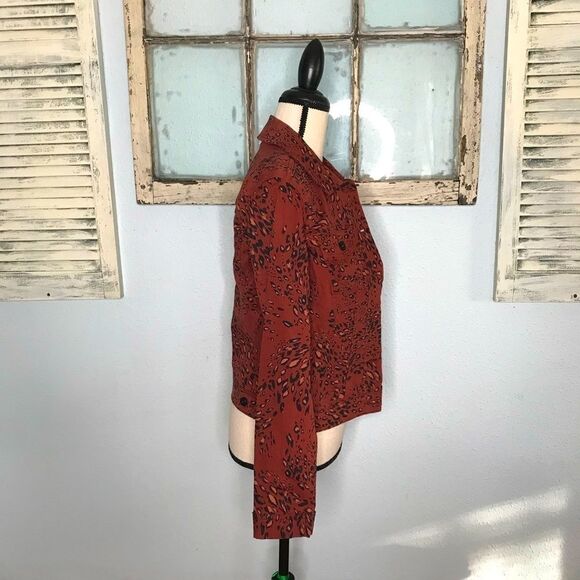NWT Cute Ella Moss Animal Print Jean Jacket - Picture 11 of 16